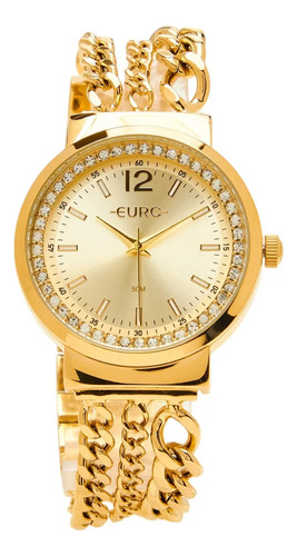 Relógio Euro Feminino Chains Dourado - Eu2035yvf/4d