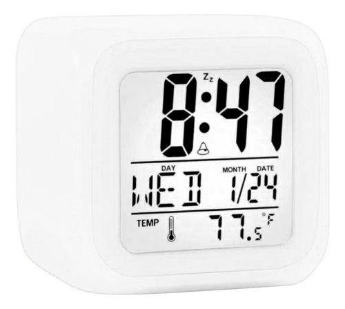 Reloj Despertador Cubo Luminoso Digital 3 Colores Led Alarma