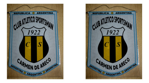 Banderin Grande 40cm Club Sportsman Carmen De Areco