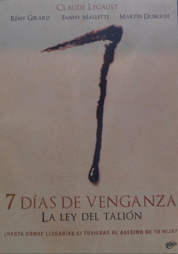 7 Dias De Venganza   Dvd Original Cinehome