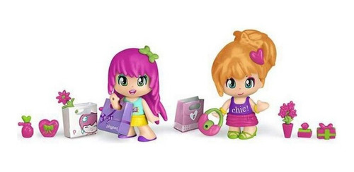 Pinypon Amigas De Shopping Set 2 Figuras Con Accesorios