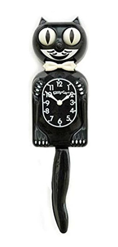 Reloj Kitty Cat Klock (clásico Negro-pequeño)