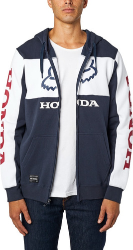 Imagen 7 de 7 de Buzo Fox Honda Zip Fleece #25955 - Tienda Oficial