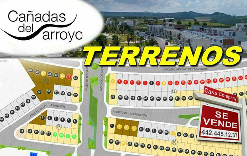 Venta De Terrenos En Cañadas Del Arroyo, Desde 160 M2, Vive 