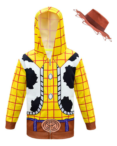 Cp1 Chaqueta Con Capucha Woody De Toy Story 4 For Carnaval