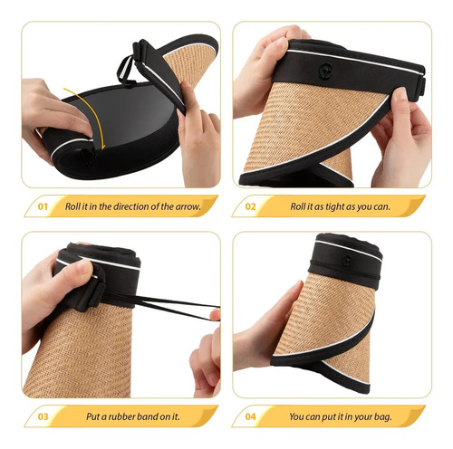 Sombrero Sol Uv Protección Deportiva Playa De Moda Plegable