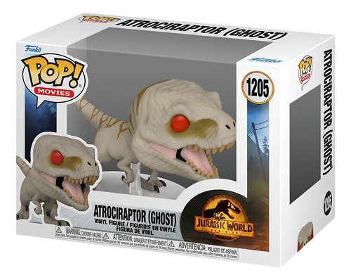 Pop! 1205: Jurassic World / Atrociraptor Ghost Funko