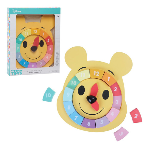 Disney Wooden Toys Winnie The Pooh Puzzle Clock, Aprendizaje