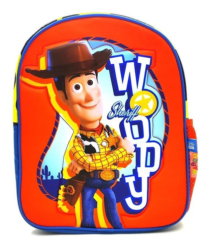 Mochila Sheriff Woody Escolar Jardin Espalda 12p Wabro Orig Color Rojo