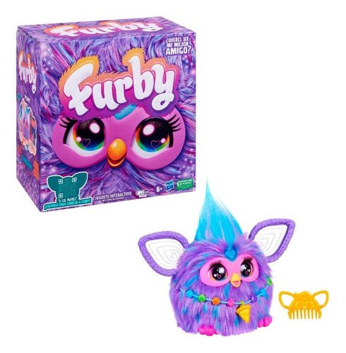 Furby Púrpura 15 Acc. Peluche Interacti Animatrónico Español