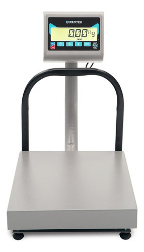 Báscula comercial digital Protek BPK 200kg con mástil 38 cm x 48 cm