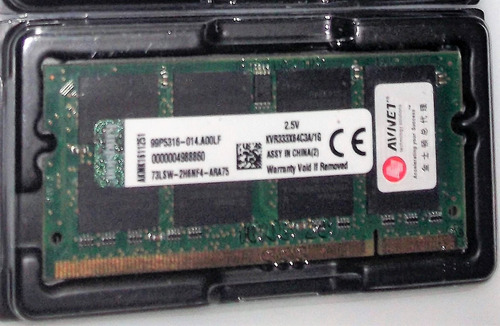  Ram Ddr1 Sodimm / 1gb 333 Mhz. Cl2.5/pc-2700s (laptop)
