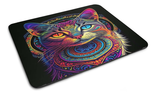 Mouse Pad Diseño Gatito Colores