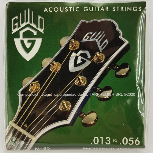 Cuerdas Encordado Guitarra Acustica Premium Guild M450