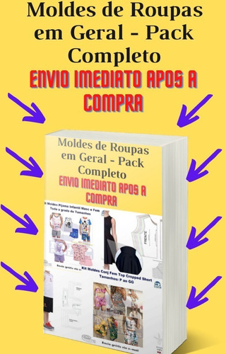 Moldes De Roupas - Camisetas Vestidos Pijamas - Novo