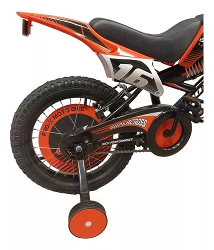 Bicicleta infantil moto cross 