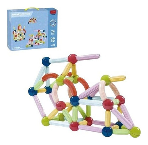 Juego Magnetico 74 Piezas