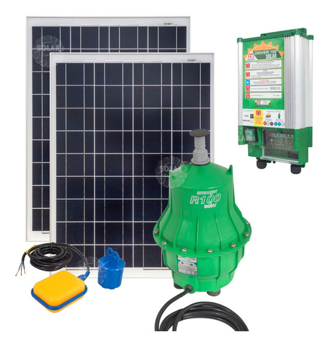 Kit Bomba Solar Anauger R100 + 2 Painel Solar 85w + Sensor