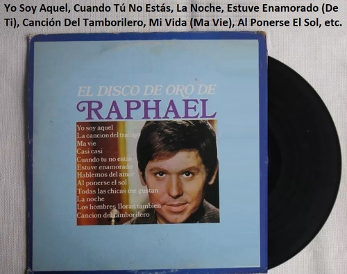 Vinilo Raphael Grandes Éxitos Eternos 1982 Yo Soy Aquel