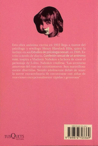 Confesión Sexual De Un Anónimo Ruso - Anónimo