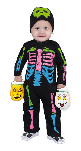 Disfraz  De Calavera Multicolor Bebe T: 18/24    