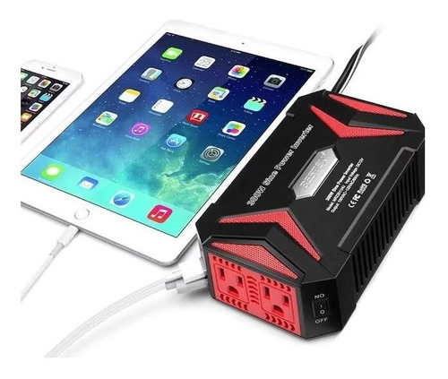 Imagen 3 de 4 de Inversor De Corriente Bestek Para Auto De 300 W Mrz3011h