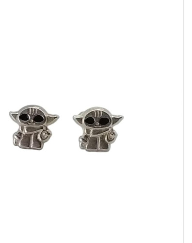 Aretes Niña Baby Yoda Plata 9.25