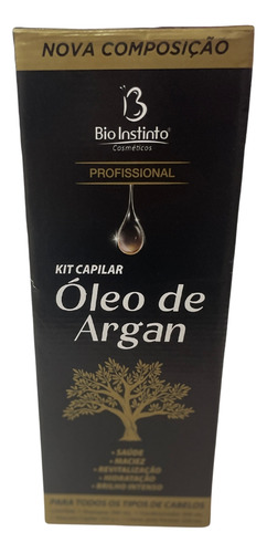 Kit Hidratação Capilar Oleo De Argan Bio Instinto 4 Itens