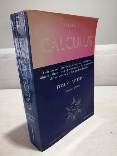 Libro. Calculus. Tomo 2.tom Apostol (Usado)