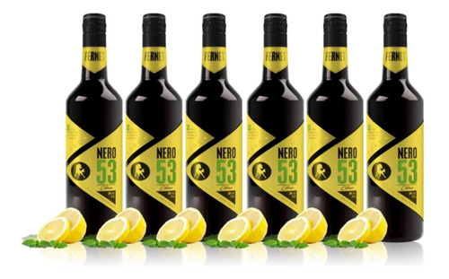 Fernet Nero 53 Citrus 750 Ml Premium Caja X6 Fullescabio