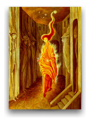 Póster Papel Fotográfico Arte Remedios Varo Llamada 40x80