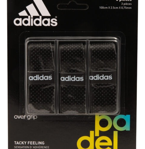 Overgrip X3 adidas Black Tacky Feeling Padel Paddle Tenis