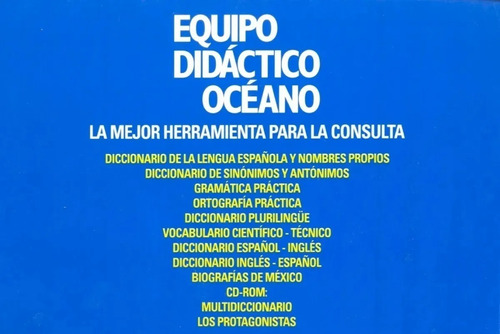 Pack 9 Diccionarios Español Gramática Biografías Océano + Cd