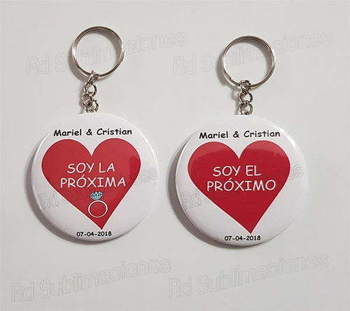  Llaveros Pins Personalizado Medida 55 Mm Zona Sur