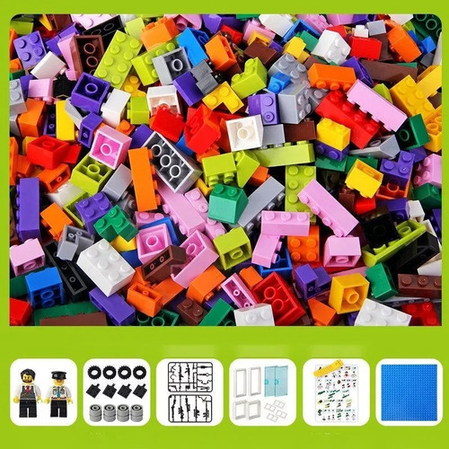 Cubos Multiencaje 500 Unid En Caja De Plastico