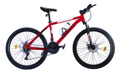Bicicleta Montaña Hombre Rod 26 Frenos Disco 21 Cambio - El Color Rojo
