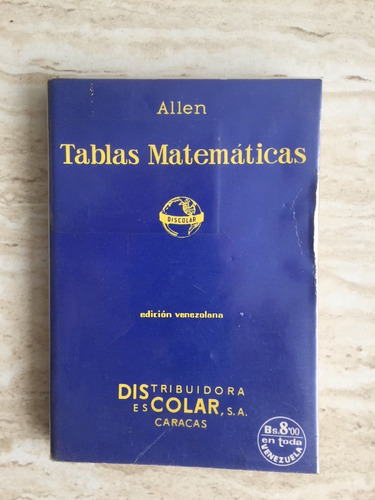 Tablas Matemáticas Allen