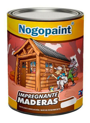 Impregnante Para Madera 4 Lts Natural Satinado Nogopaint