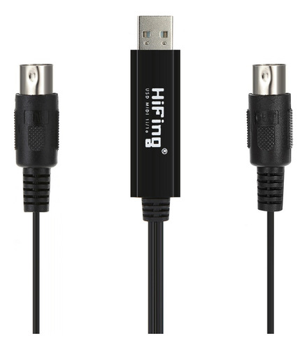 Hifing Usb In-out Cable Midi Uno En Una Interfaz De Línea De