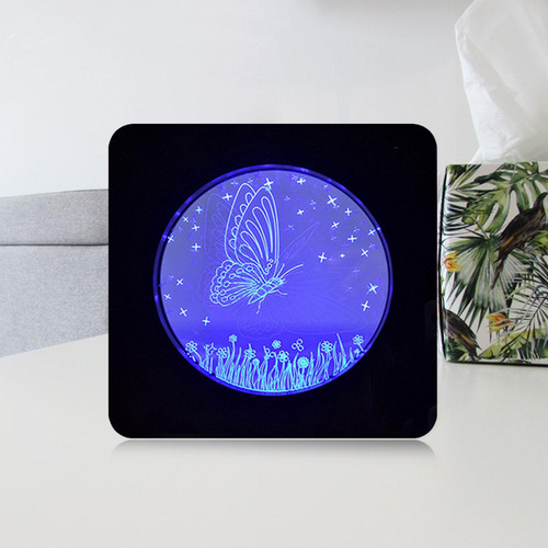 Luz De Noche 3d Lámpara De Ilusión Led Luces De Escritorio