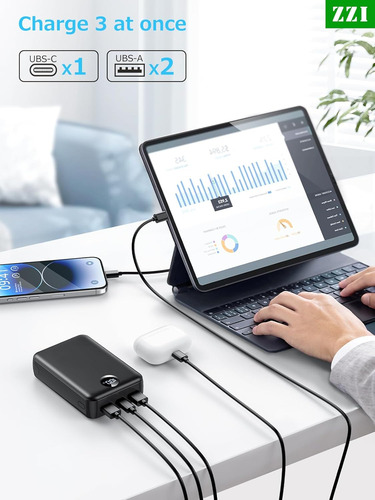 Cargador Portátil N7 40 000 Mah Carga Rápida (usado)