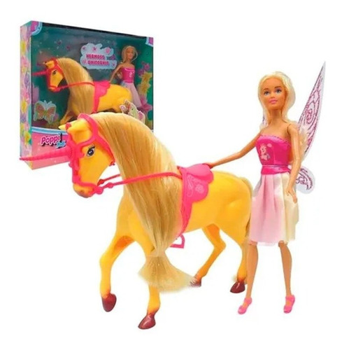 Muñeca Kiara Hada Y Su Hermoso Unicornio Poppi Doll Art B145