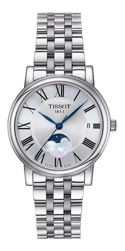 Reloj Mujer Tissot Carson Premium Moonphase | Plateado