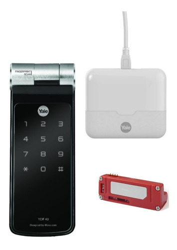 Imagen 1 de 4 de Yale Hub + Cerrojo Ydf40 + Zigbee (clave, Huella, Celular)