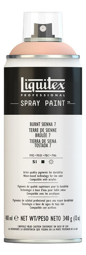 Tinta Acrílica Spray Liquitex 400ml 7127 Burnt Sienna 7