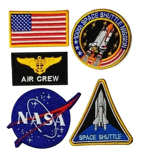 Parche Nasa Astronauta Espacio Aeronáutica Bordados X Unidad