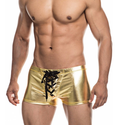 Boxer Hombre Dorado Metalizado Baile Streper Sexy Talle Xl 