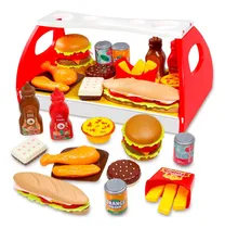 Comprar Juego De Cocina Infantil Hamburguesas Y Perritos Calientes