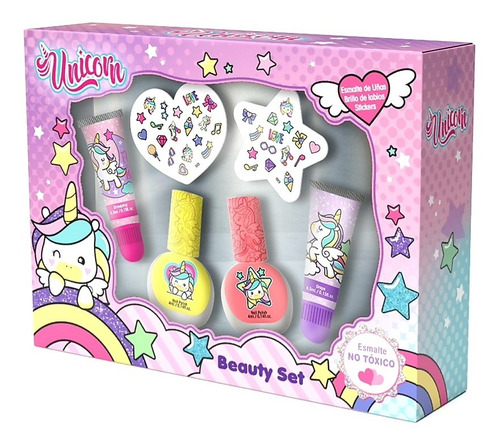 Set De Belleza Frozen Y Unicornio Para Niñas Mediano