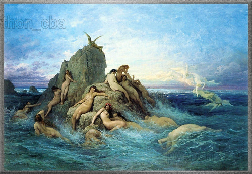 Cuadro Les Oceanides Les Naiades De La Mer - Gustave Doré